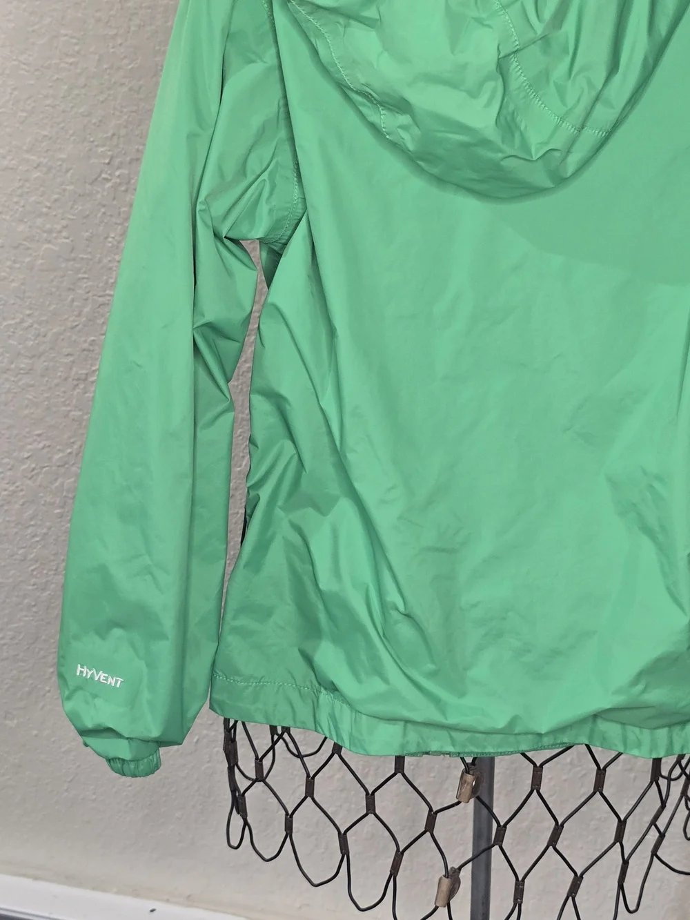 The North Face Kids' Bright Green Hooded Rain Jacket